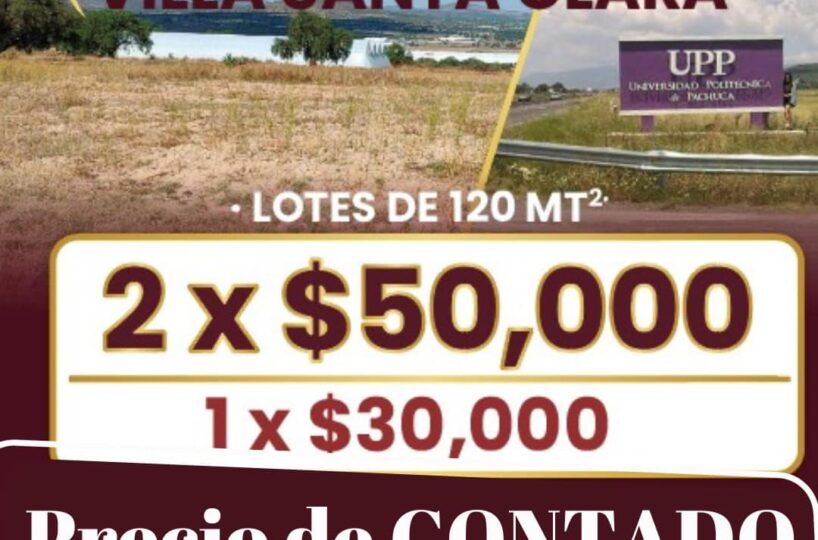 Terreno 50 mil pesos en pagos mensuales